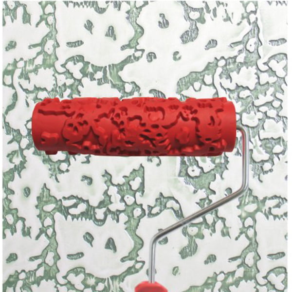 7-pulgadas goma pintor roles farbrollen strukturwalze estructura papel para Paint 5